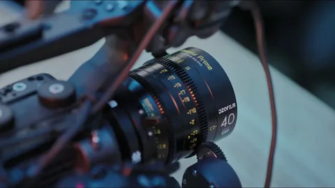 Accademia Cinematografica cinematography team on location